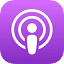 Apple Podcasts logo - CoolShark
